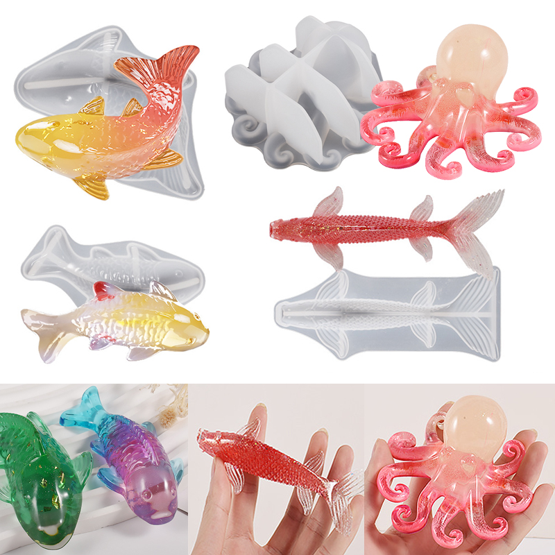 Fish Aquarium Home - Cetakan Resin Epoksi Bentuk Ikan Koi