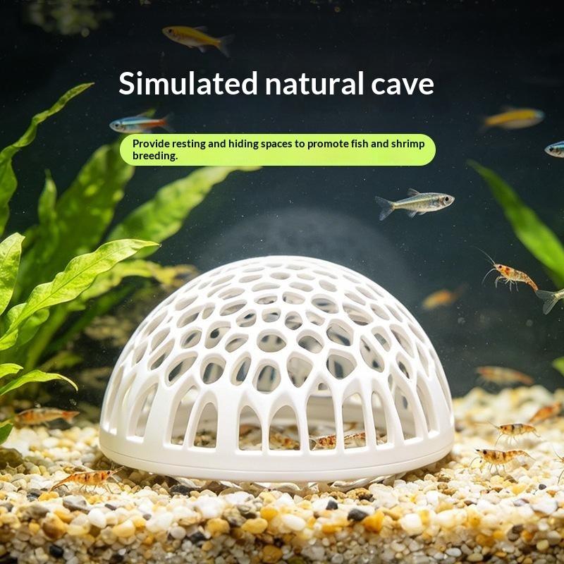 Aquarium Fish Betta - Rumah Udang Akuarium Baru, Bentuk Gua