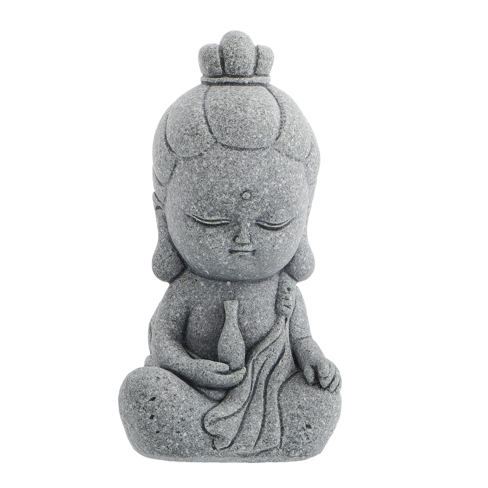 Patung Batu Buddha Mini Guan Y - Aquarium Decor ulasan dan harga