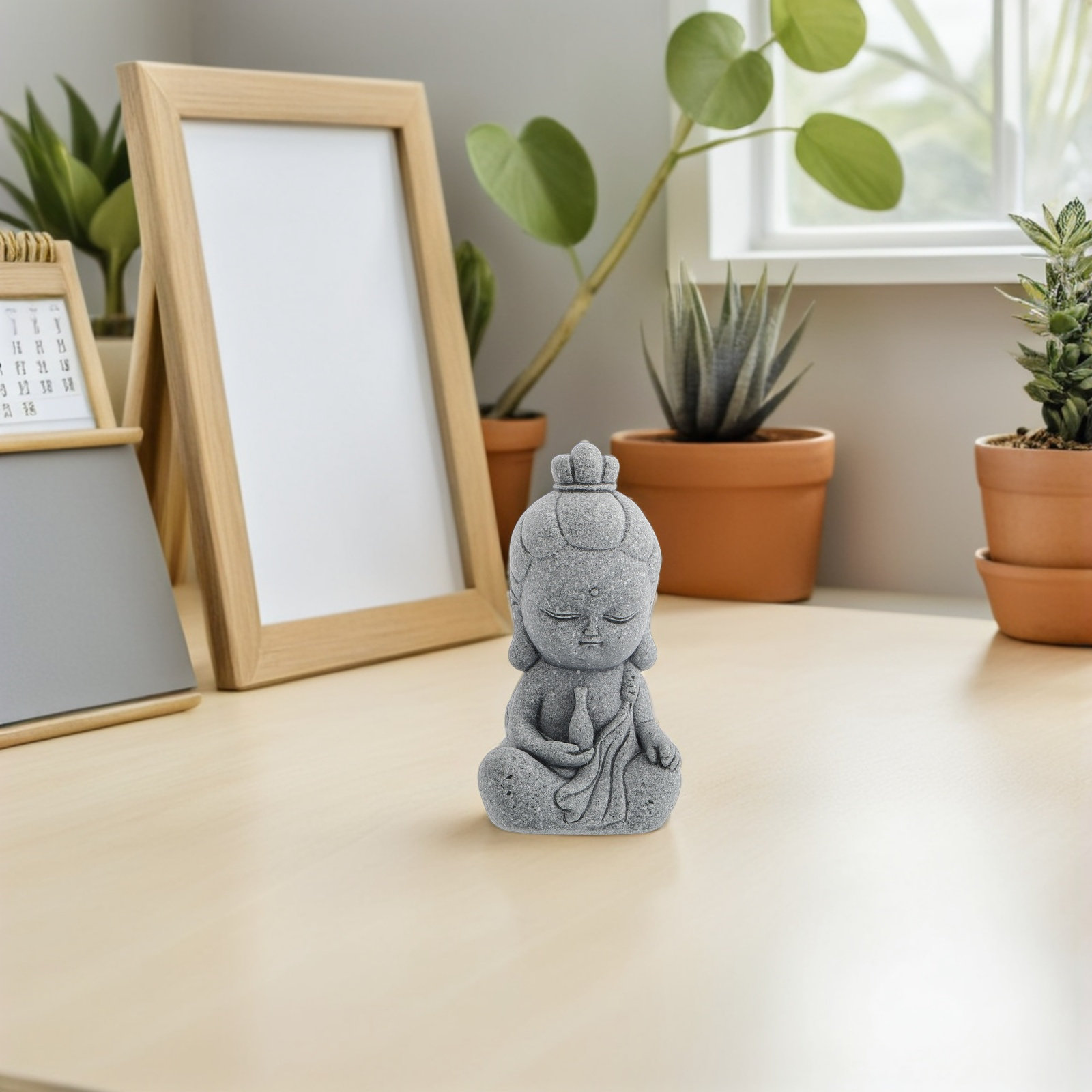 Patung Batu Buddha Mini Guan Y - Aquarium Decor ulasan dan harga