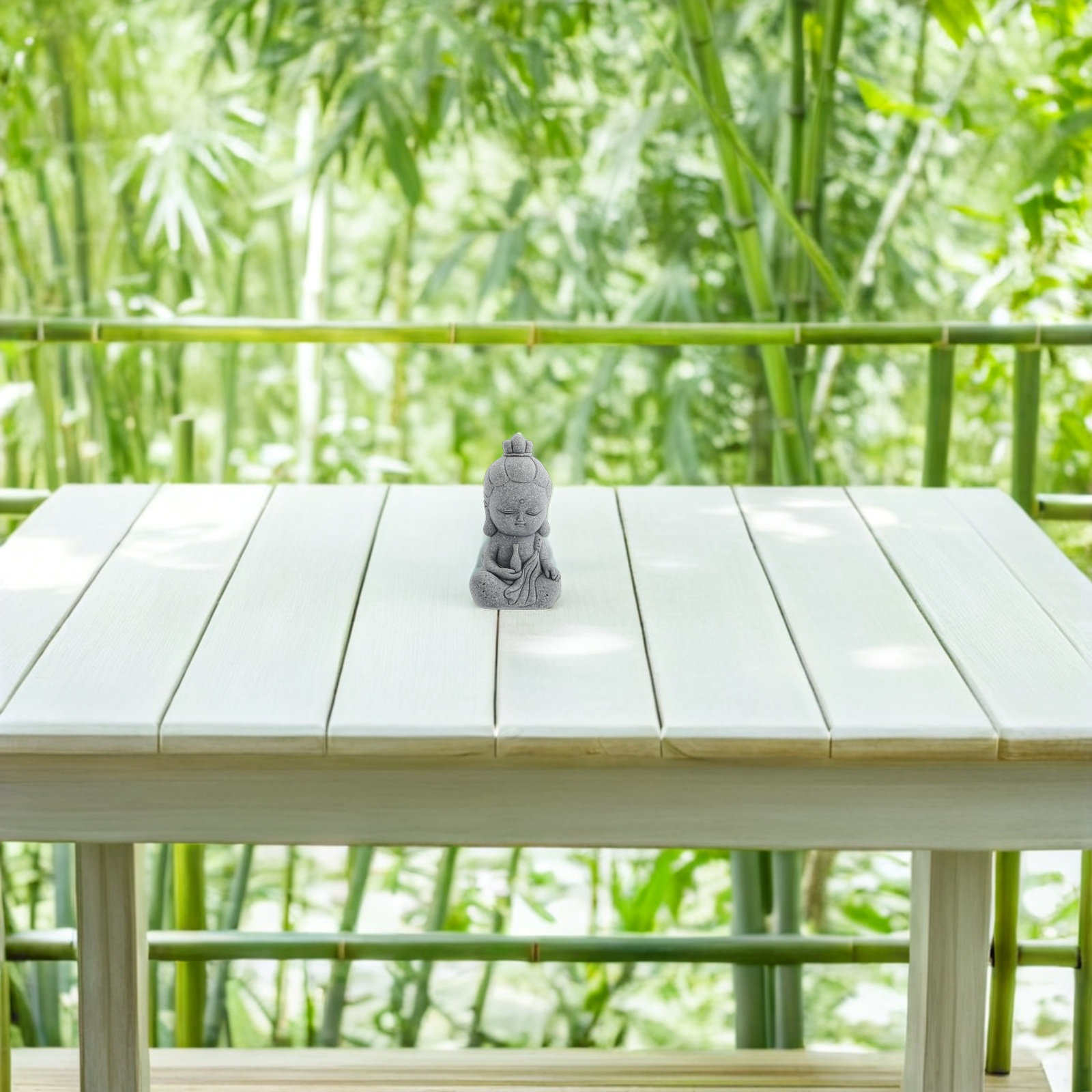 Patung Batu Buddha Mini Guan Y - Aquarium Decor ulasan dan harga
