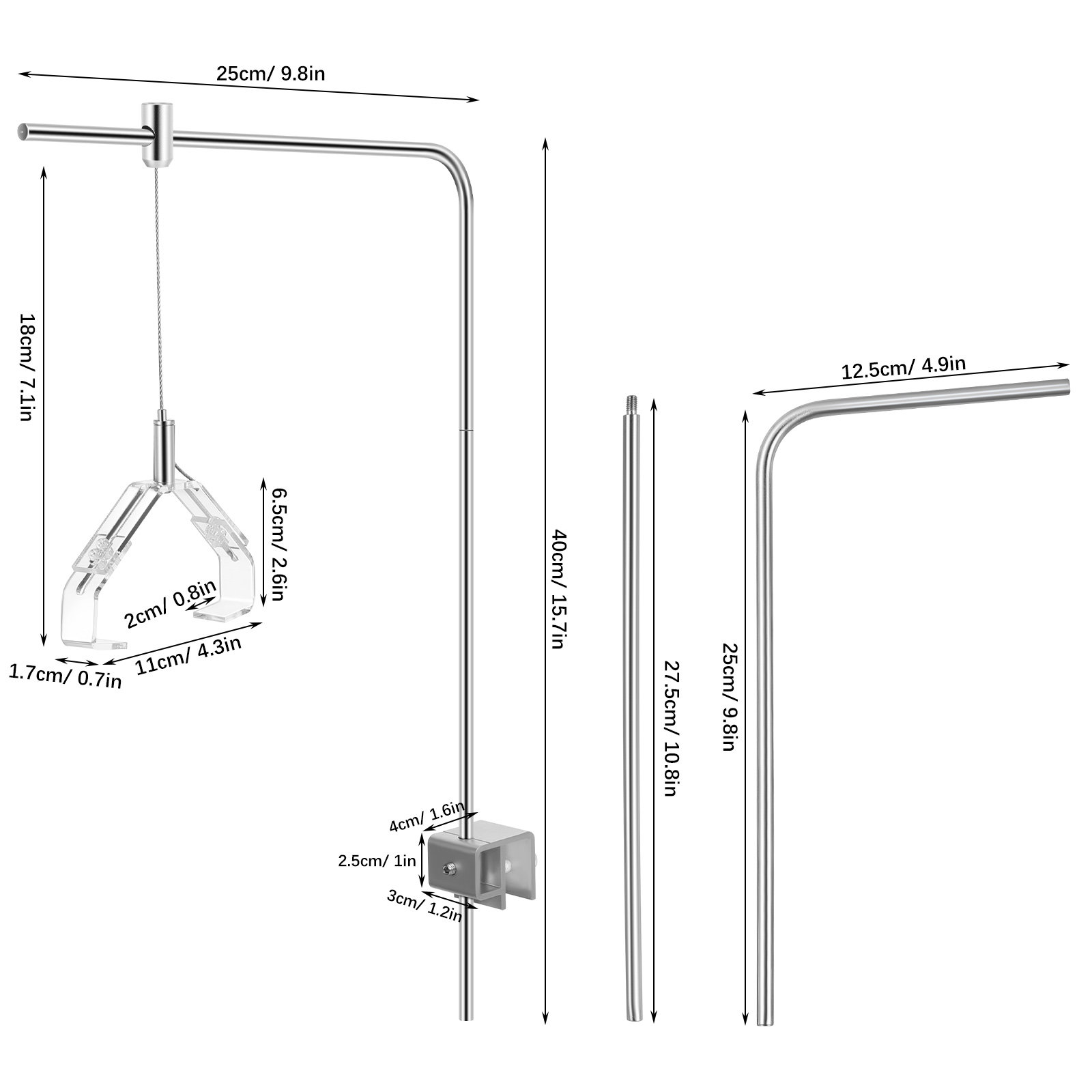 2 Buah Penyangga Lampu Akuariu - Aquarium Light ulasan dan harga