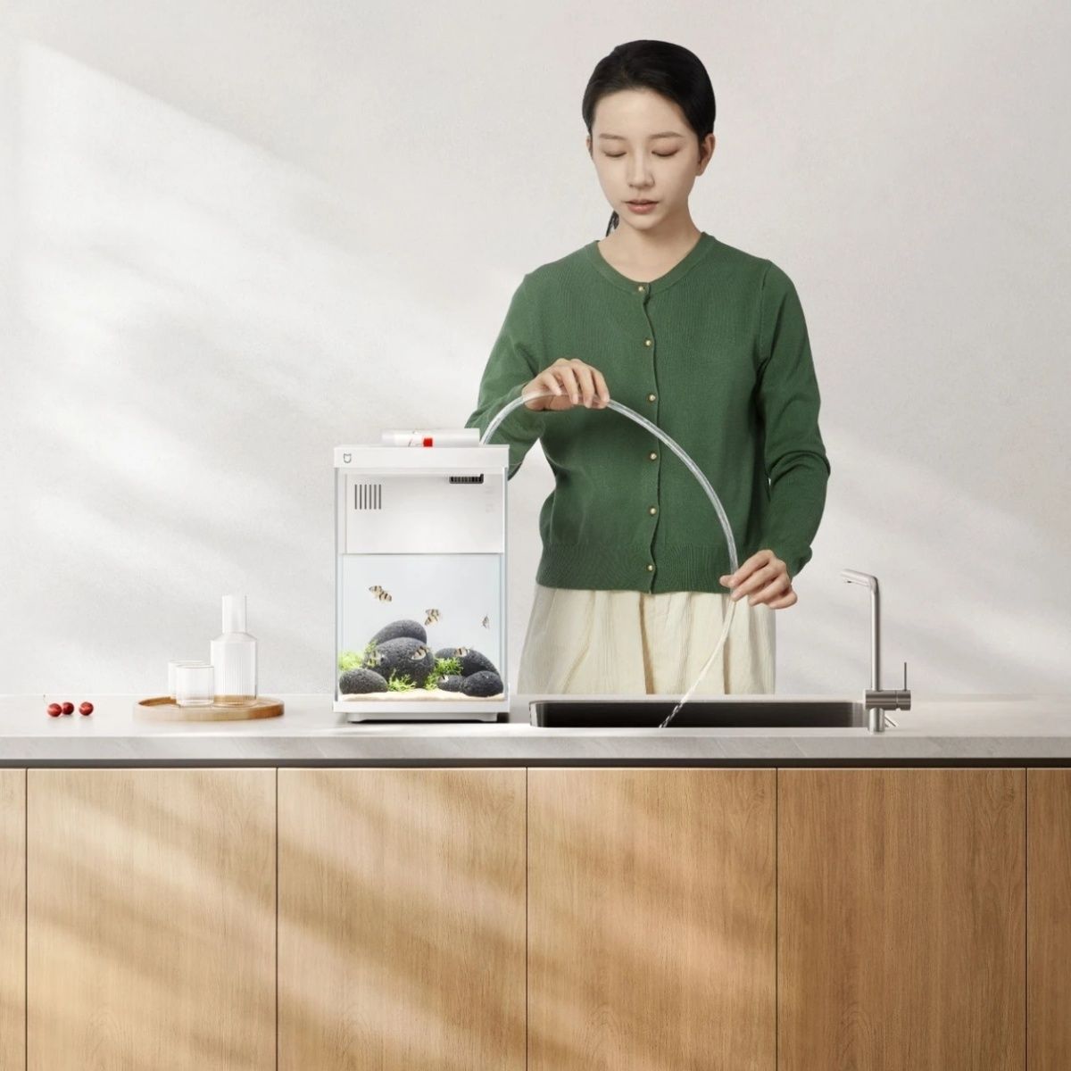 Akuarium Meja Pintar Mijia 10L - Xiaomi Aquarium Fish Tank ulasan dan harga