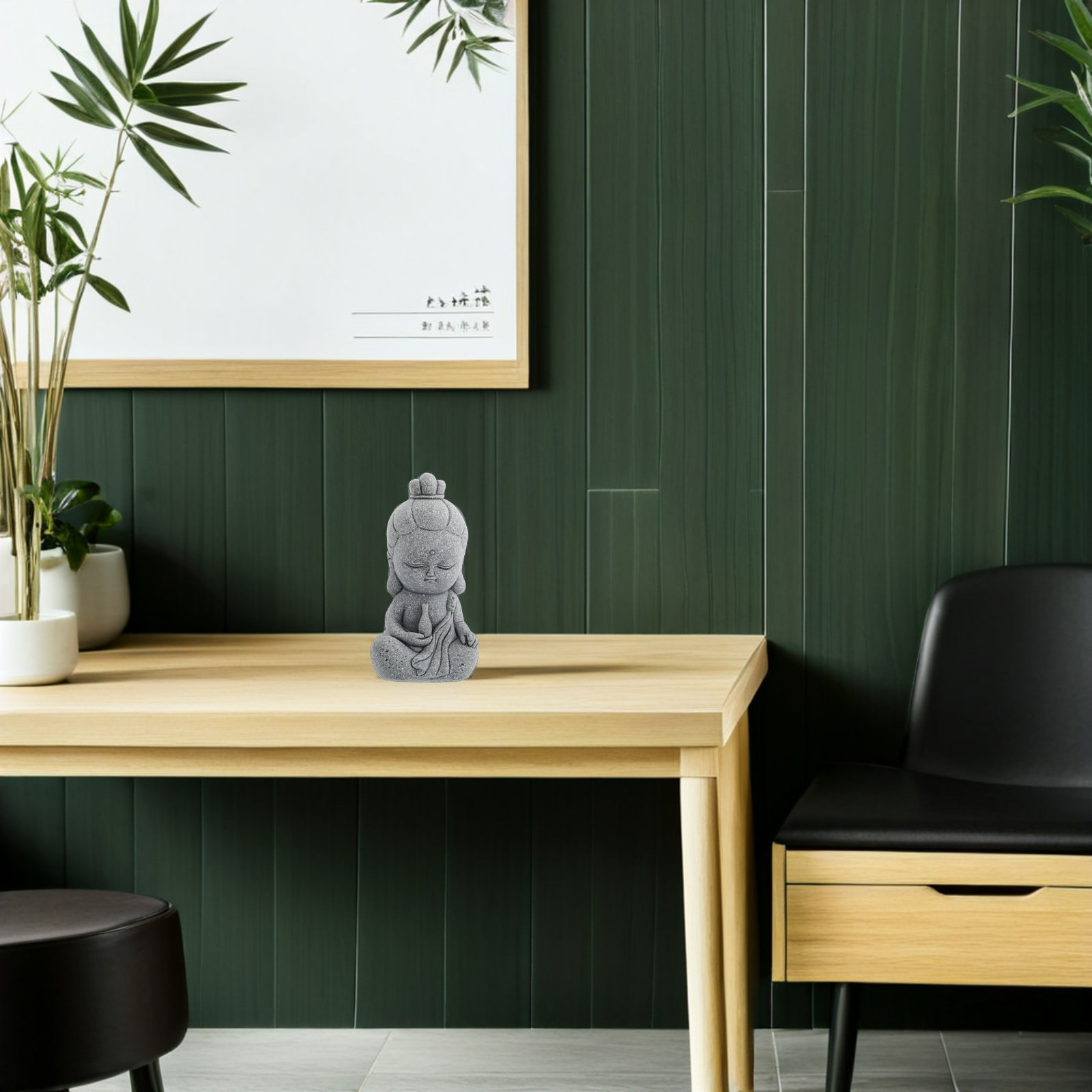 Patung Batu Pasir Buddha Guan  - Aquarium Decor ulasan dan harga