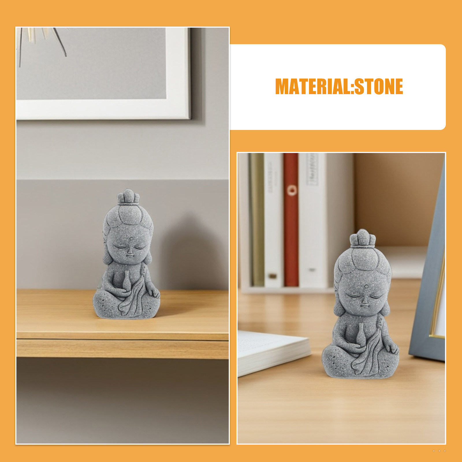 Patung Batu Pasir Buddha Guan  - Aquarium Decor ulasan dan harga