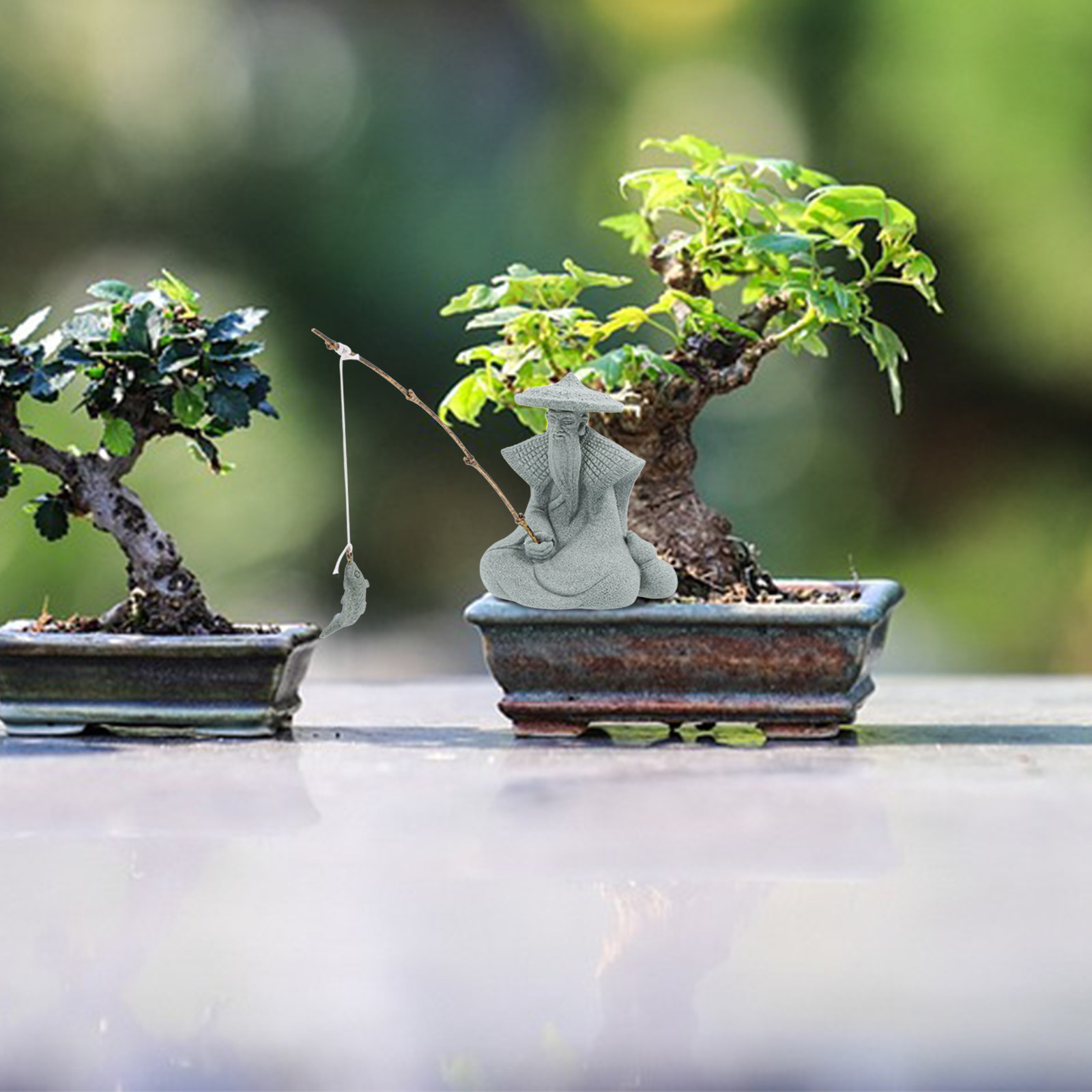 Patung Nelayan Mini, Terbuat d - Aquarium Decor ulasan dan harga