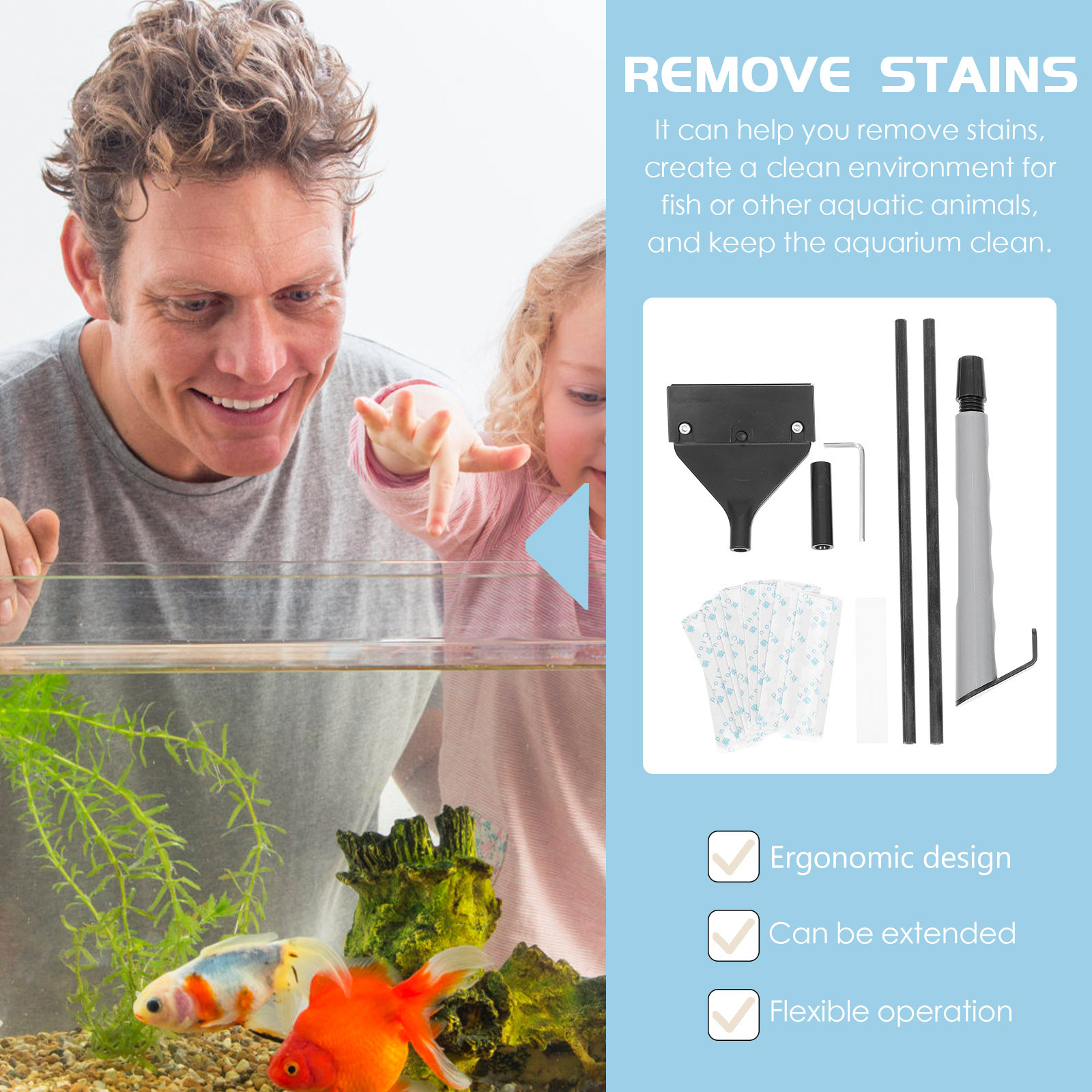 Alat Pembersih Akuarium, Pengi - Aquarium Fish Keeping ulasan dan harga