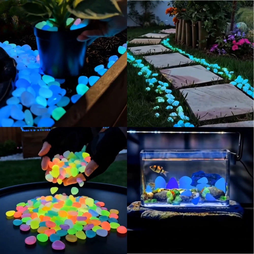 Batu Taman Bercahaya Warna-war - Aquarium Light ulasan dan harga