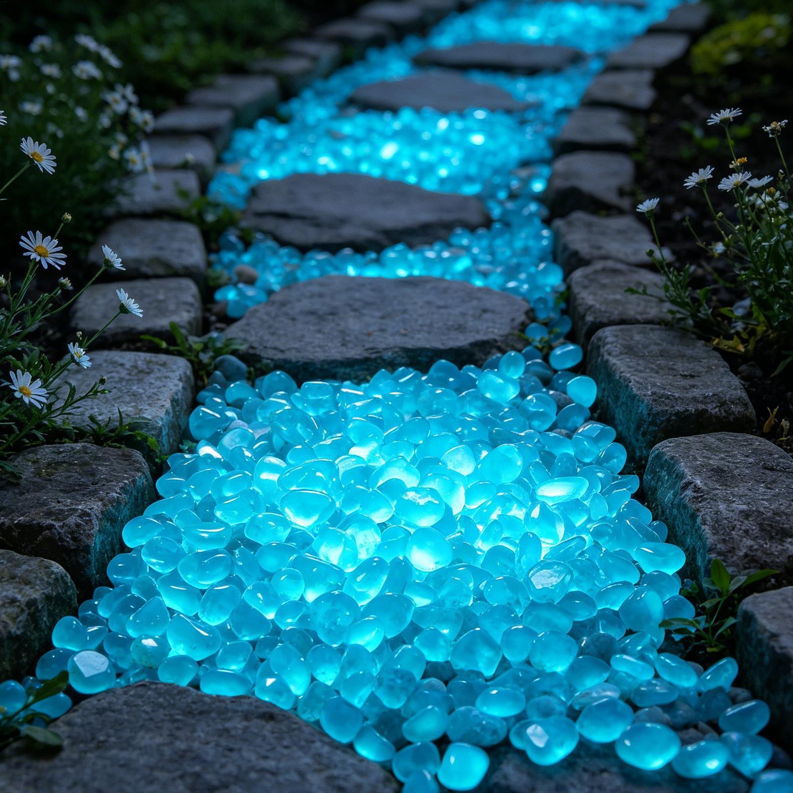 300 Buah Batu Resin Bercahaya  - Fish Tank Gravel ulasan dan harga