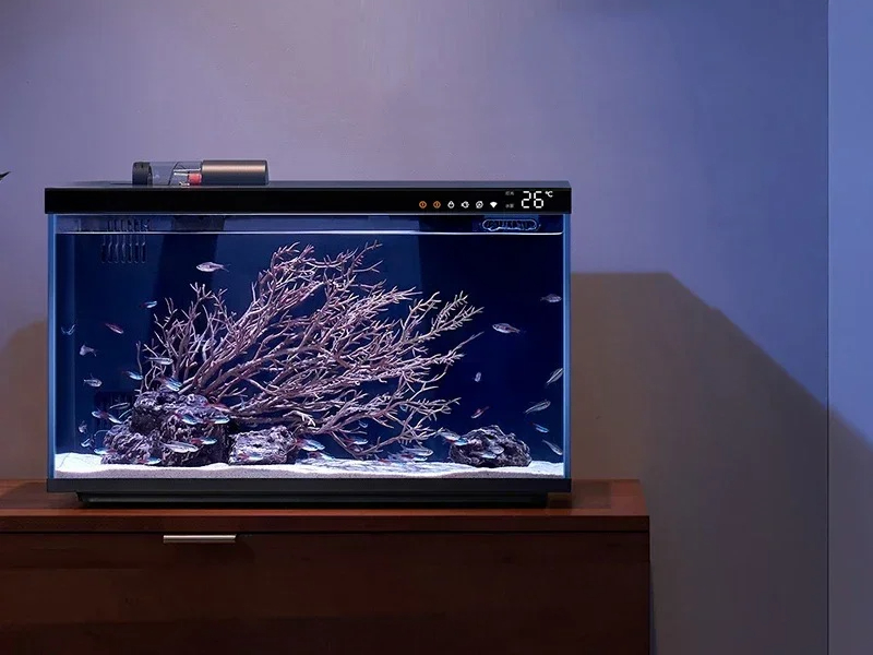 Dengan Aplikasi Mijia, Sistem  - Xiaomi Aquarium Fish Tank ulasan dan harga