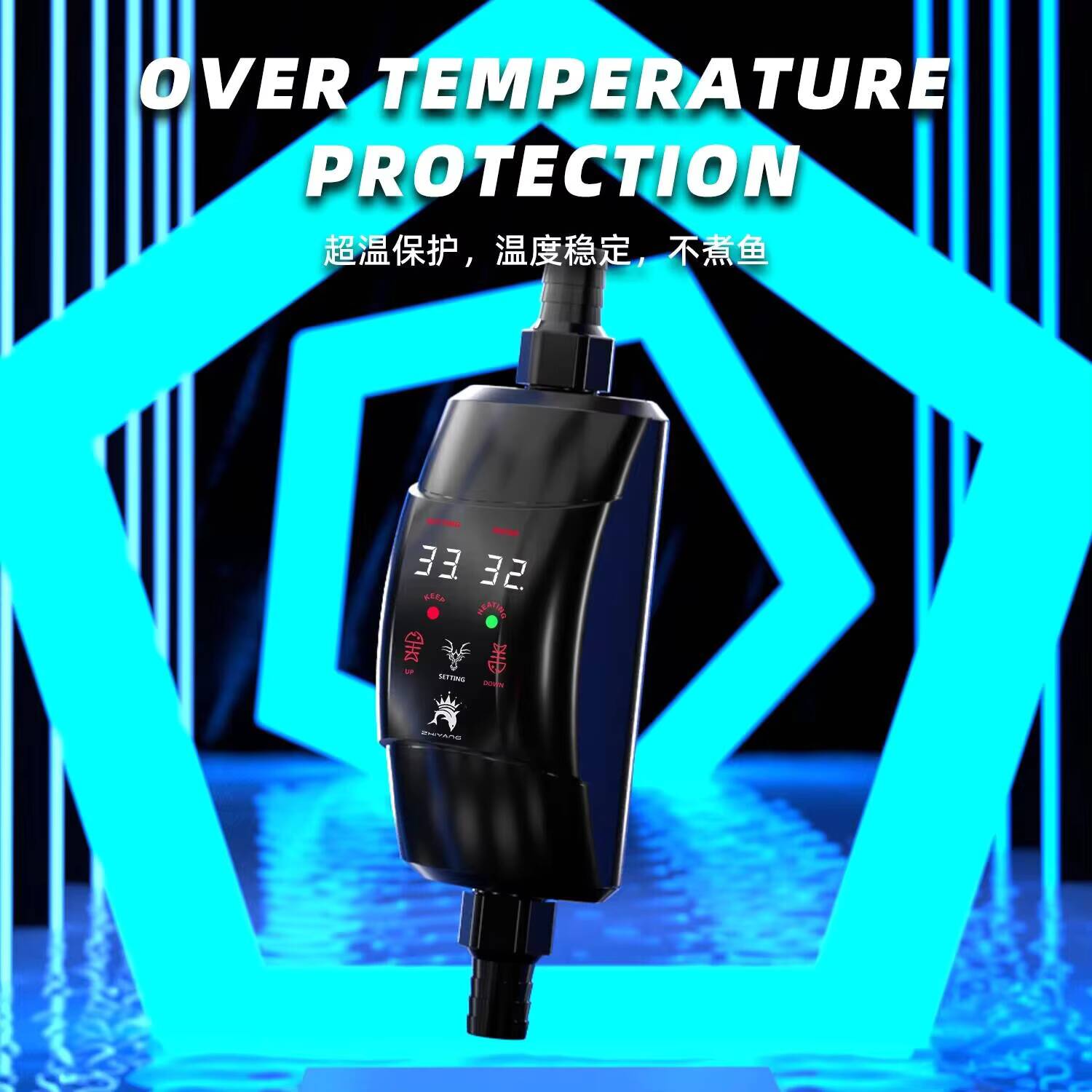 Termostat otomatis, tongkat pe - Fish Tank Heater ulasan dan harga