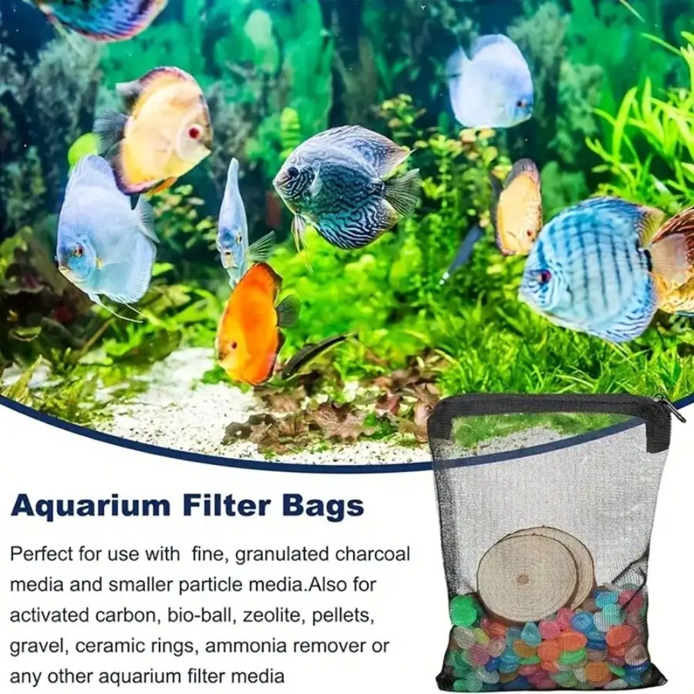 10 Buah Tas Filter Jaring Hita - Aquarium Fish Keeping ulasan dan harga