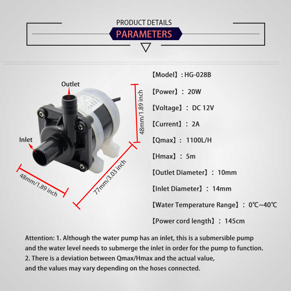 Pompa Submersible kecil tanpa  - Aquarium Pump ulasan dan harga