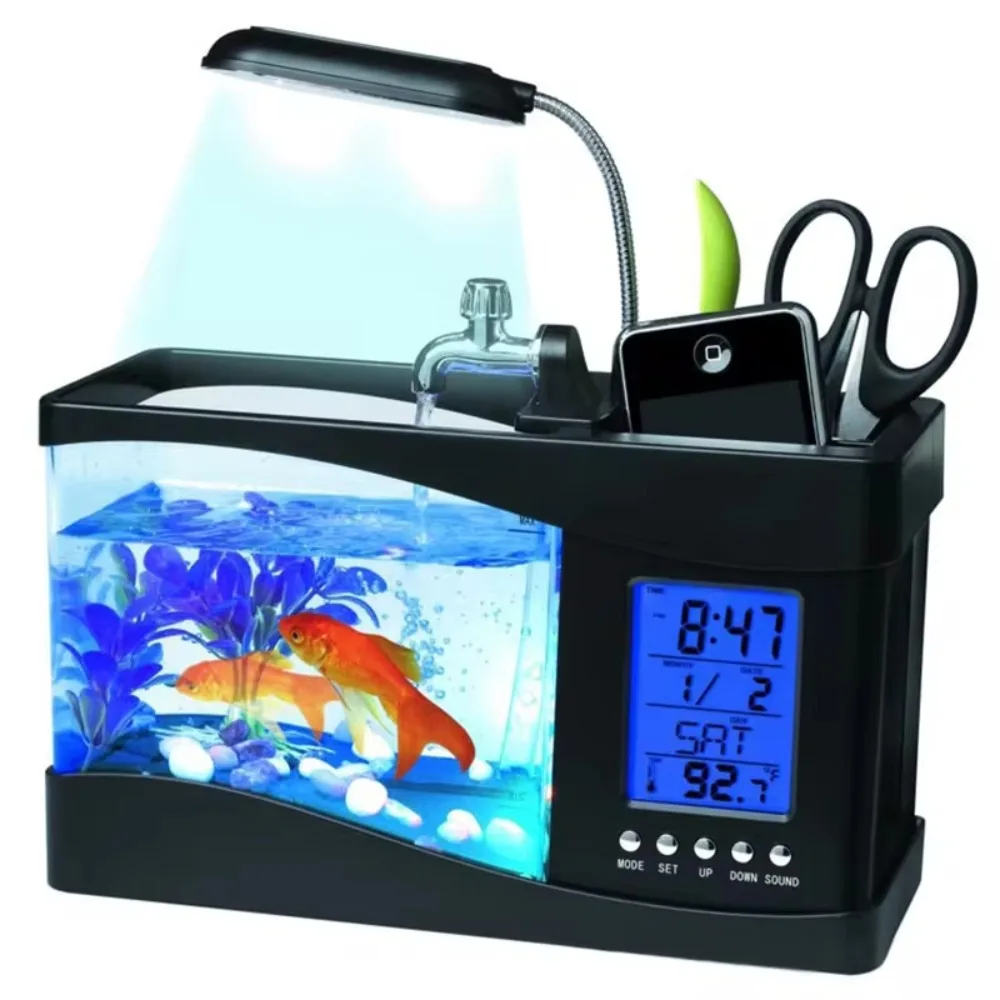 Tangki ikan Mini akuarium deng - Aquarium Light ulasan dan harga