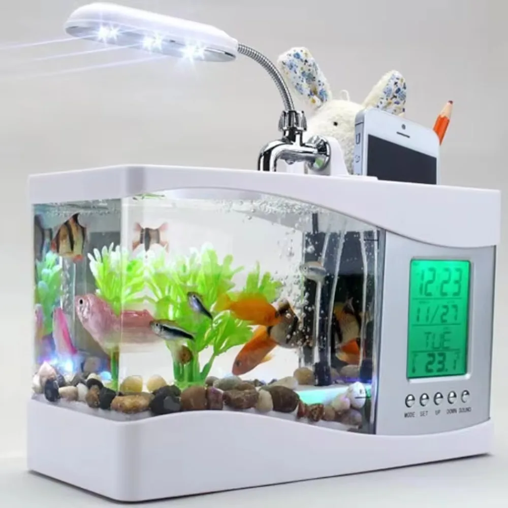 Tangki ikan Mini akuarium deng - Aquarium Light ulasan dan harga