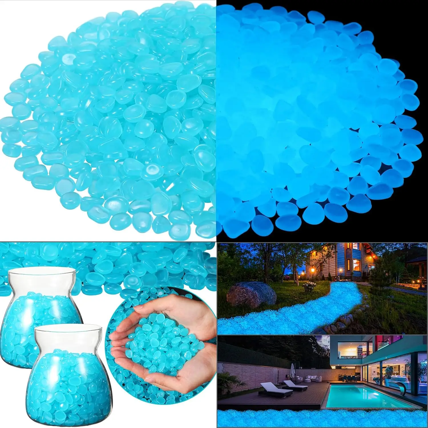 500 Buah Kerikil Taman Menyala - Fish Tank Gravel ulasan dan harga