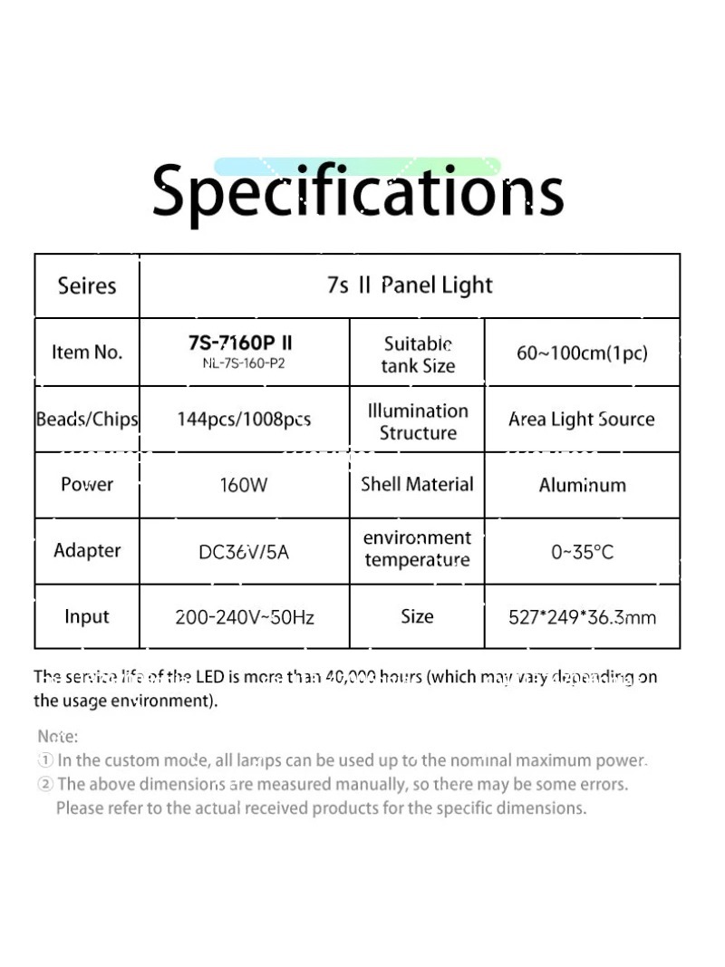 Lampu LED Akuarium 160W RGB Sp - Aquarium Light ulasan dan harga