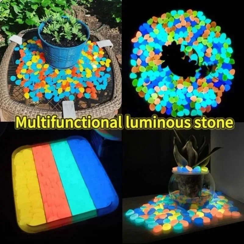 100-1000PCS Batu Bercahaya unt - Fish Tank Gravel ulasan dan harga